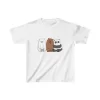 Luz&Pos Çocuk Unisex Baskılı T-shirt - Beyaz