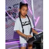 Luz&Pos Çocuk Unisex Baskılı T-shirt - Beyaz