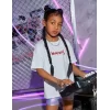 Luz&Pos Çocuk Unisex Baskılı T-shirt - Beyaz