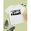 Luz&Pos Çocuk Unisex Baskılı T-shirt - Beyaz