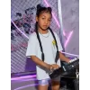 Luz&Pos Çocuk Unisex Baskılı T-shirt - Beyaz