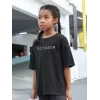 Luz&Pos Çocuk Unisex Baskılı T-shirt - Siyah