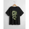 Luz&Pos Çocuk Unisex Baskılı T-shirt - Siyah