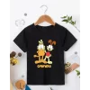 Luz&Pos Çocuk Unisex Baskılı T-shirt - Siyah