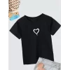 Luz&Pos Çocuk Unisex Baskılı T-shirt - Siyah