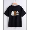 Luz&Pos Çocuk Unisex Baskılı T-shirt - Siyah