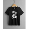 Luz&Pos Çocuk Unisex Baskılı T-shirt - Siyah