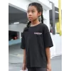 Luz&Pos Çocuk Unisex Baskılı T-shirt - Siyah