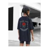 Luz&Pos Çocuk Unisex Baskılı T-shirt - Siyah