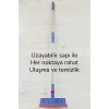 Çok Amaçlı Cam Silme Fırçası - Silikon Uçlu Çekçek - Tüy Toplayıcı Döner Başlıklı