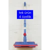 Çok Amaçlı Cam Silme Fırçası - Silikon Uçlu Çekçek - Tüy Toplayıcı Döner Başlıklı