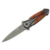 Da27b Gri Sivri Kamp Çakı 20cm - Yarı Otomatik, Kemerlikli, Kutulu, Ahşap - Metal Sap