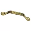 Dekoratif Zamak Kulp Dıştan - 64mm, Sarı, 100 Adet