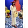 Derin Yaka Triko Elbise 2856