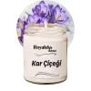 Doğal Özel Seri Kokulu Dekoratif Kavanoz Mum 210 cc - Kar Çiçeği - RYL