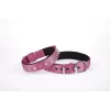 Doggie Çivi Desenli Köpek Tasması 2,5*60 cm Mor