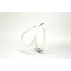 Doggie Flotter Swarovski Taşlı Deri Köpek Göğüs Tasması 1,2 x 21-30 cm Beyaz
