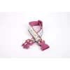 Doggie Pati Desenli Dokuma Köpek Boyun Tasması 3 cm x 36-60 cm Mor