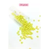 Dökme Cam Kum Boncuk Büyük Boy (6/0) 4 mm - 20 Gram - Sarı - BNC090