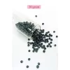 Dökme Cam Kum Boncuk Büyük Boy (6/0) 4 mm - 20 Gram - Siyah - BNC084