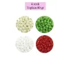 Dökme Cam Kum Boncuk Büyük Boy (6/0) 4 mm - 4 Renk - Toplam 80 Gram - BNC407