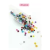 Dökme Cam Kum Boncuk Büyük Boy (6/0) 4 mm - 4 Renk - Toplam 80 Gram - BNC413