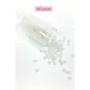 Dökme Cam Kum Boncuk Büyük Boy (6/0) 4 mm - 60 Gram - İnci Beyaz - BNC117