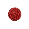Dökme Cam Kum Boncuk Büyük Boy (6/0) 4 mm - 60 Gram - Koyu Kırmızı - BNC110
