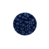Dökme Cam Kum Boncuk Büyük Boy (6/0) 4 mm - 60 Gram - Koyu Mavi - BNC114
