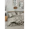 Dual Çift Kişilik Nevresim Takımı Frond Haki