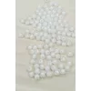 Dünya Boncuk İçten Boncuklu Bileklik Çanta Boncuğu 10 mm 50 gr Beyaz - BNC463
