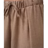 Düşük Bel Oversize Keten Pantolon