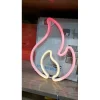 Duvara Asmalı Neon Alev 30×23cm