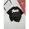 Erkek Baskılı Oversize T-shirt - Siyah