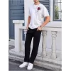 Erkek Bisiklet Yaka Kısa Kol Baskılı T-shirt - Beyaz