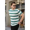 Erkek çift Renk Pamuklu örme Kumaş Kısa Kollu T-shirt
