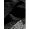 Erkek Dağ Grafikli Tişört, Yaz Için Büyük Beden Rahat T-shirt - Siyah
