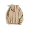 Luz&Pos Erkek Düz Kapüşonlu Sweat - Bej