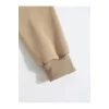 Erkek Düz Kapüşonlu Sweat - Bej