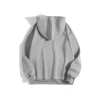 Erkek Düz Kapüşonlu Sweat - Boyalı Gri
