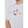 Luz&Pos Erkek Ön Ve Arka Baskılı T-shirt - Beyaz