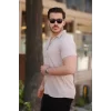 Erkek Ottoman Kumaş Apaj Yaka Kısa Kollu Gömlek