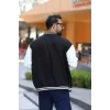 Erkek Oversize Kolej Ceket - Siyah