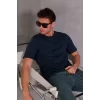 Erkek Relax Fit Bisiklet Yaka %100 Pamuk Rahat Kesim Basic Tişört