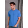 Erkek Relax Fit Bisiklet Yaka %100 Pamuk Rahat Kesim Basic Tişört