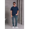Erkek Relax Fit Bisiklet Yaka %100 Pamuk Rahat Kesim Basic Tişört