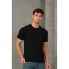 Erkek Slim Fit Bisiklet Yaka %100 Pamuk Dar Kesim Basic Tişört