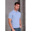 Erkek Slim Fit Pamuklu Yumuşak Doku Nefes Alan Kumaş Yakalı Tişört