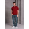 Erkek Slim Fit Pamuklu Yumuşak Doku Nefes Alan Kumaş Yakalı Tişört
