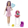 Fhy97 Barbie Bebek Bakıcısı Bebeği Ve Aksesuarları Oyun Seti